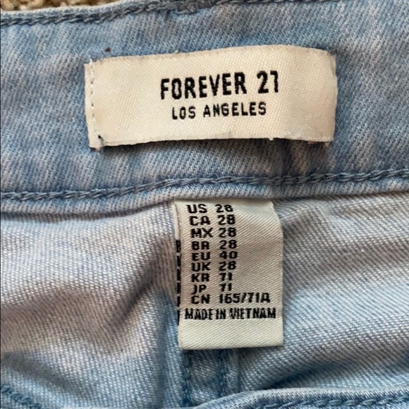 Forever 21 high rise jean shorts - Picture 3 of 3